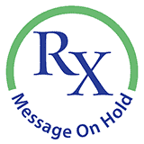 Rx Message On Hold Logo